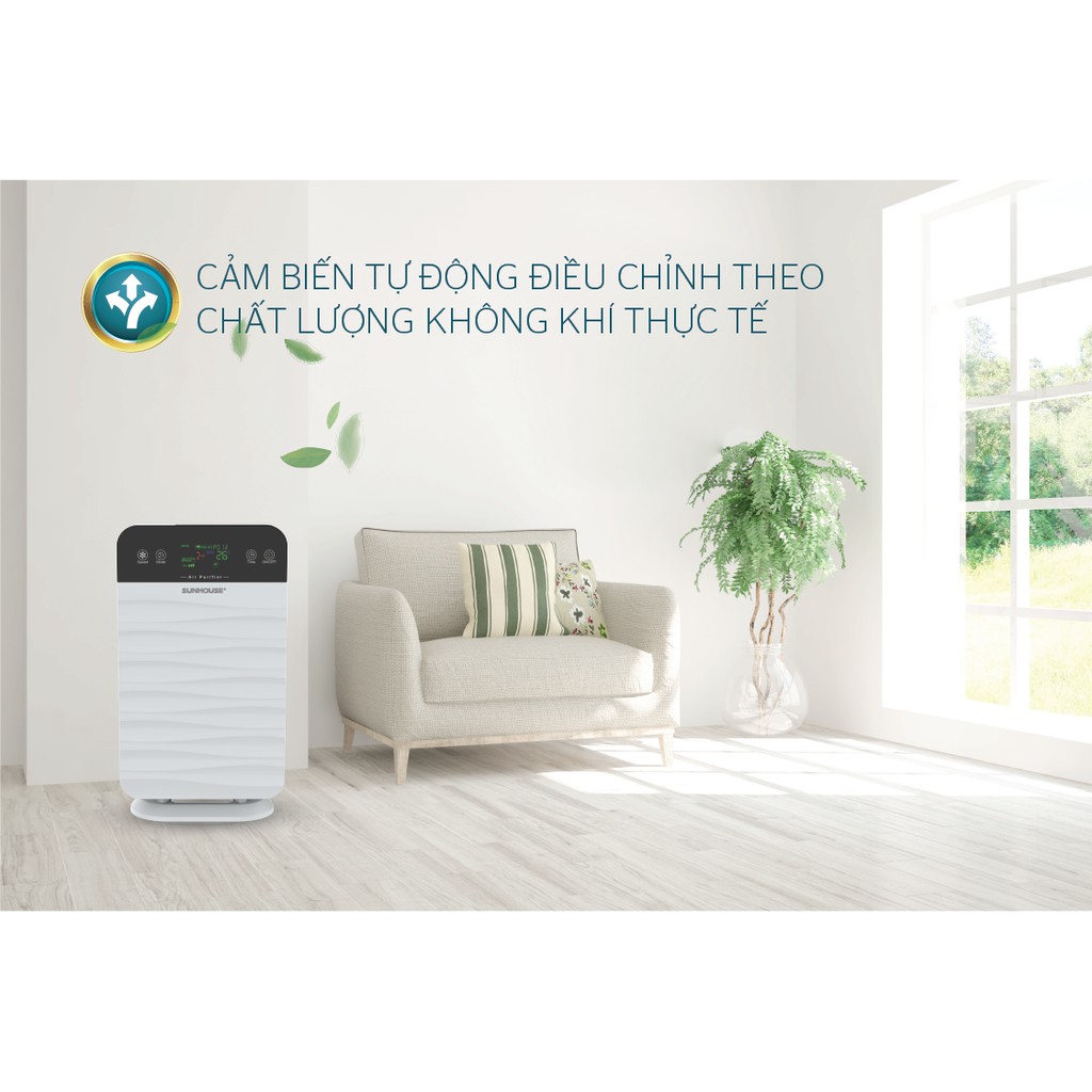 [FREESHIP]Máy lọc không khí SUNHOUSE SHD-15AP9715- 💨🍃3 Lớp màng lọc-Chính hãng