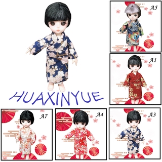 Bộ kimono cho búp bê đồ chơi 1/12 16cm