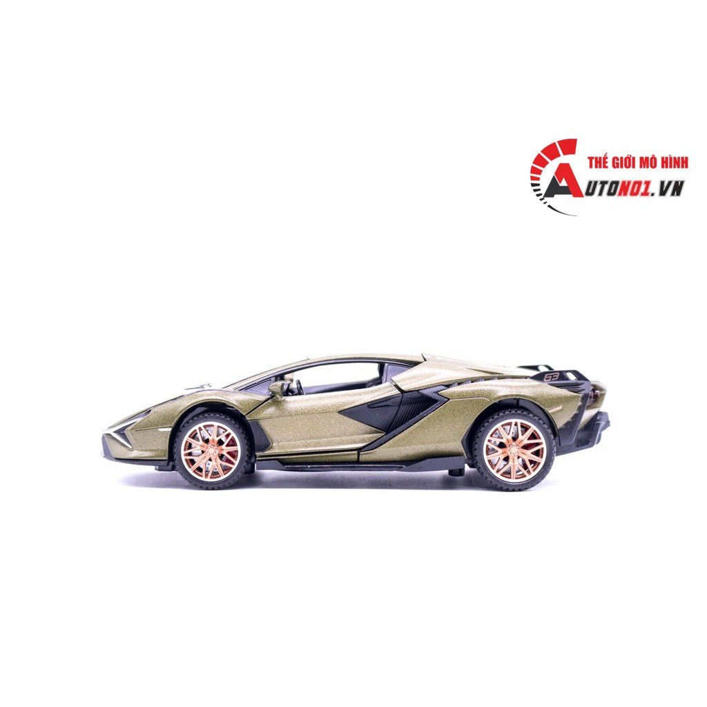 MÔ HÌNH XE LAMBORGHINI SIAN FKP GREEN 1:32 DOUBLE HORSES 6921