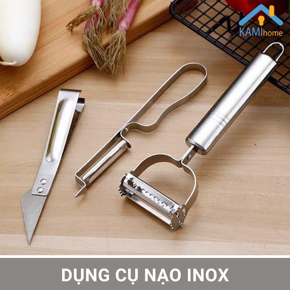Dụng cụ nạo củ quả 3 món bằng inox KM 20102