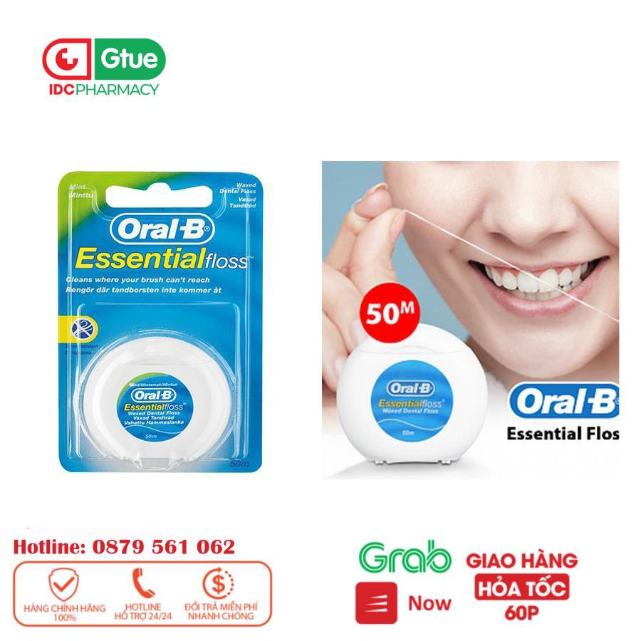 [CHÍNH HÃNG] [ CHÍNH HÃNG} chỉ Nha Khoa Oral-B Essential Floss 50m - chỉ Okamura nhật bản 40m