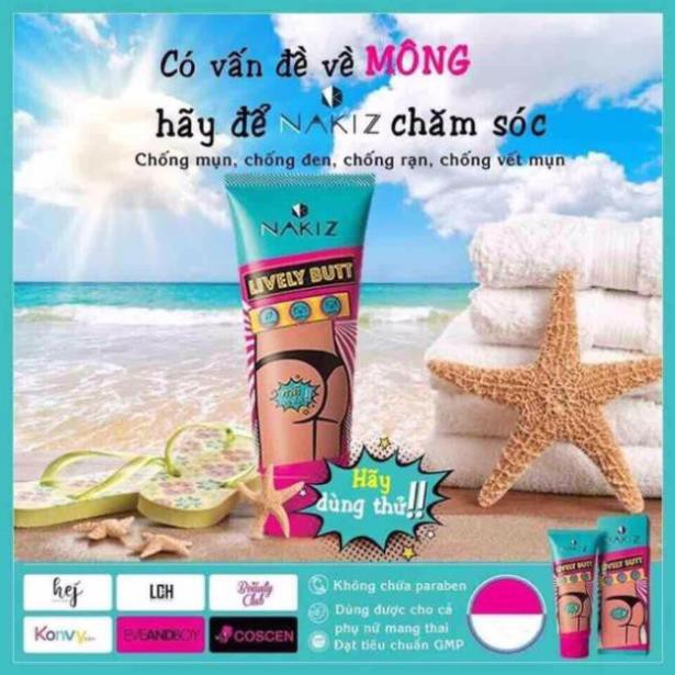 lô hàng nhanh NAKIZ LIVELY BUTT - Kem thoa vùng thâm body mông,bẹn,nách,lưng, đầu gối...Thái Lan | BigBuy360 - bigbuy360.vn