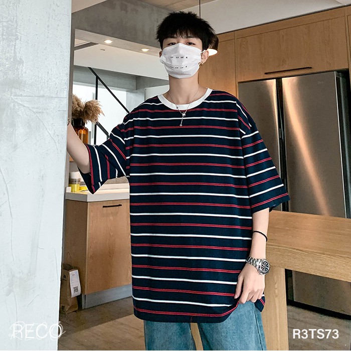 Áo thun, phông nam Hàn Quốc cao cấp dáng rộng tay lỡ T-Shirt Loose R3TS73 Unisex