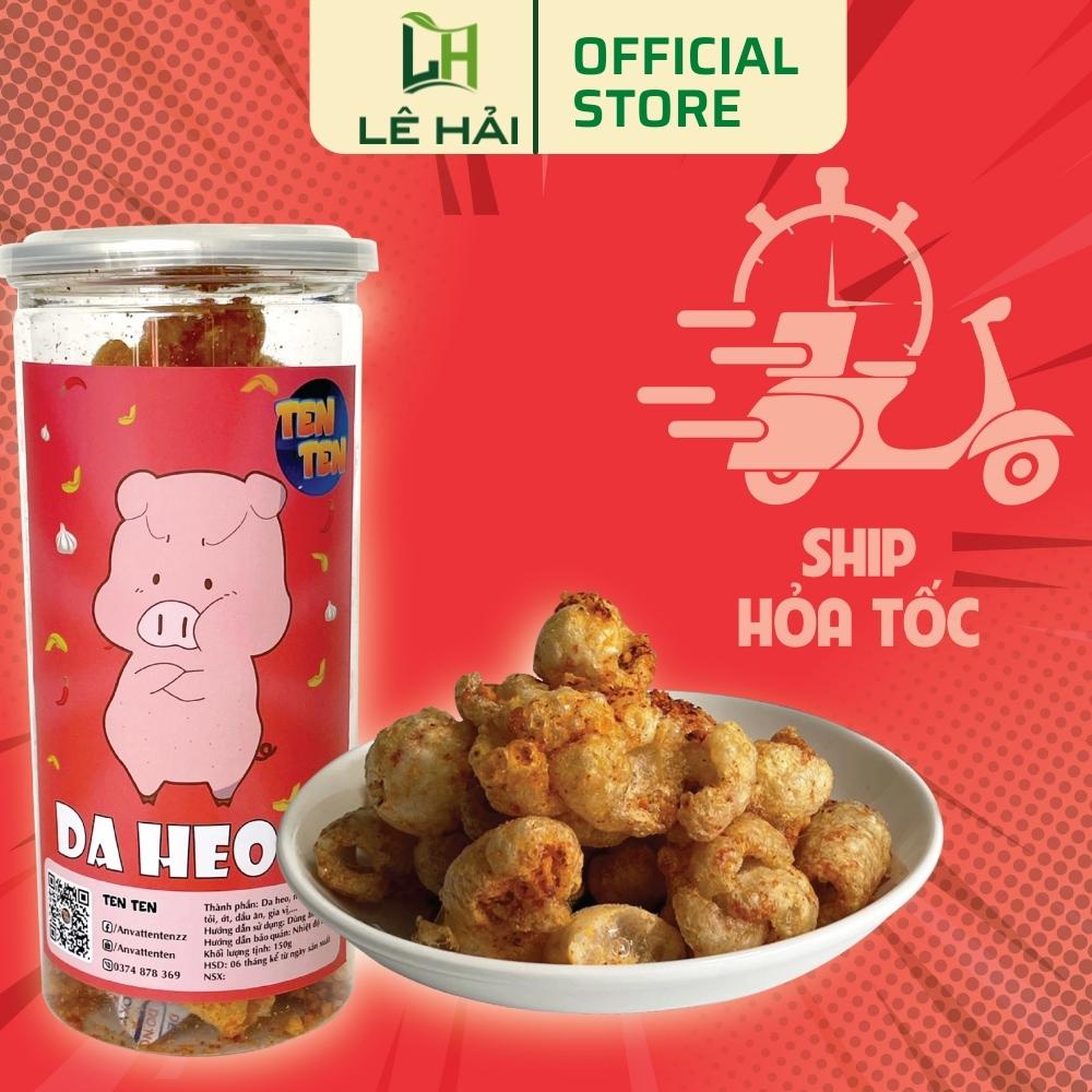 Da heo tỏi ớt Lê Hải 160g đồ ăn vặt Sài Gòn giòn rụm thơm ngon