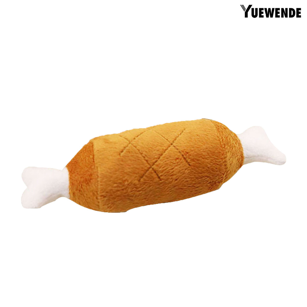 Đồ Chơi Nhồi Bông Hình Đùi Gà Bằng Nhung Lông Cho Thú Cưng Vui Đùa
