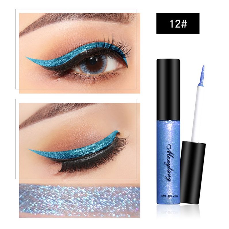 Kẻ Mắt Nước Nhũ Dạng Gel Lấp Lánh Ánh Kim Menlang Kháng Nước Lâu Trôi