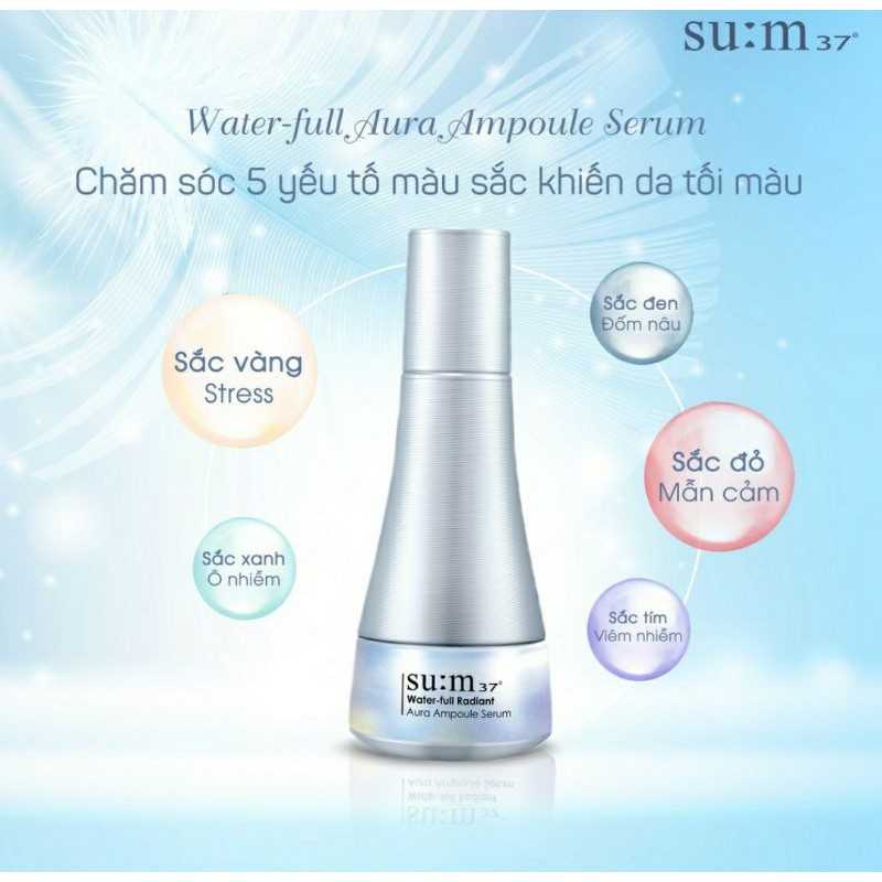 Tinh chất trắng da ngọc trai sum37 loại bỏ sạm nám cho làn da trắng hồng Aura ampoule serum 8ml | WebRaoVat - webraovat.net.vn