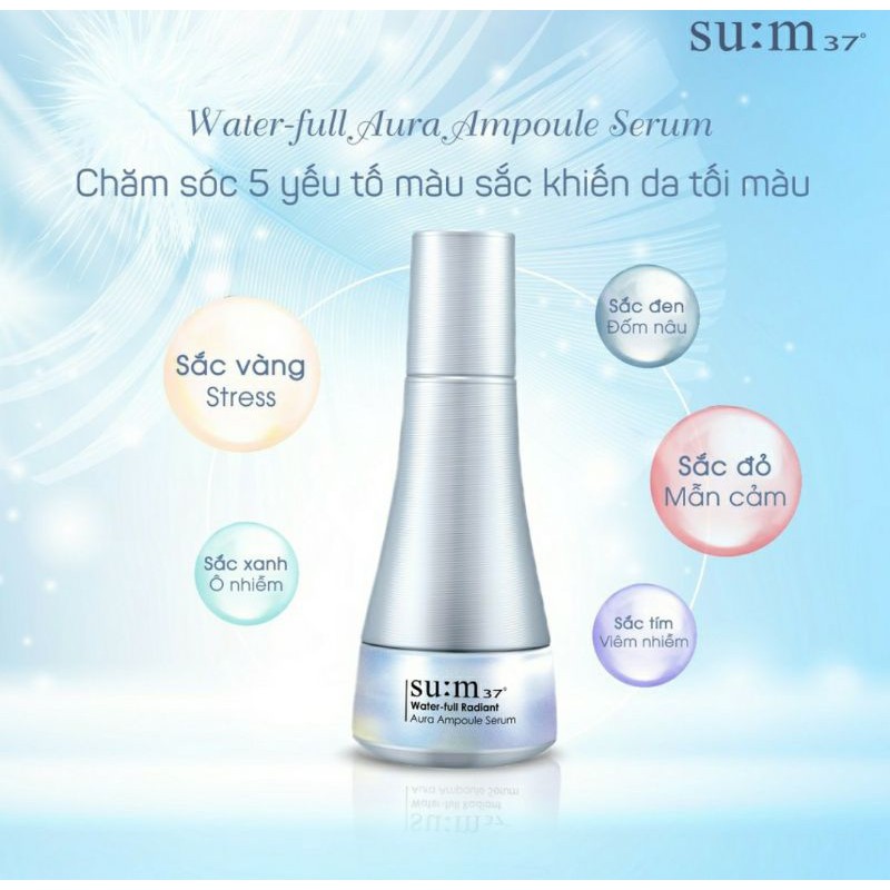 Tinh chất trắng da ngọc trai sum37 loại bỏ sạm nám cho làn da trắng hồng Aura ampoule serum 8ml | BigBuy360 - bigbuy360.vn