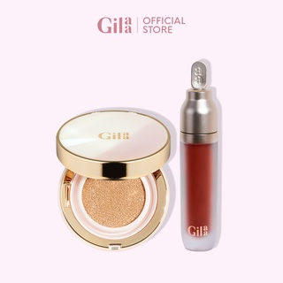 Combo Phấn nước Gilaa Long Wear DD Cushion (13g) & Gilaa Plumping Lip Serum (3.8g)