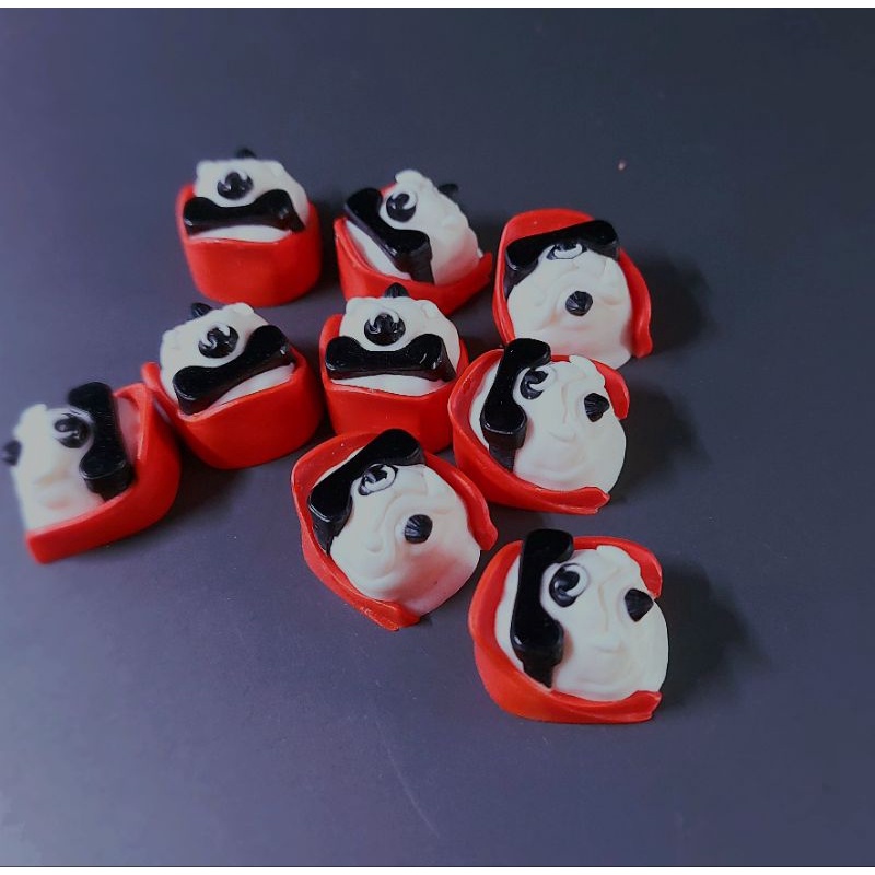 Keycap resin G bull tone cam đen trang trí bàn phím cơ gaming