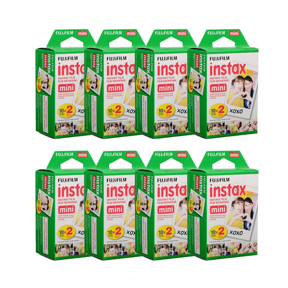 Combo 8 hộp giấy ảnh lấy ngay Fujifilm Instax mini Instant Film (2 packs) (160 tấm) - TECHSPOT