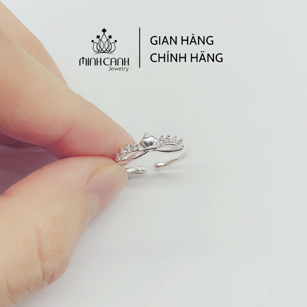 Nhẫn Bạc Nữ Hình Mặt Nạ Dáng Hở Freesize - Minh Canh Jewelry