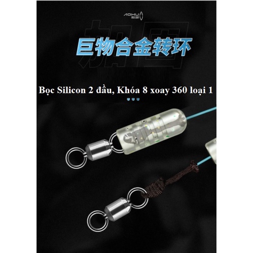 Vỉ Set trục săn hàng câu cá, câu đơn, câu đài, Phụ kiện AoHu chính hãng