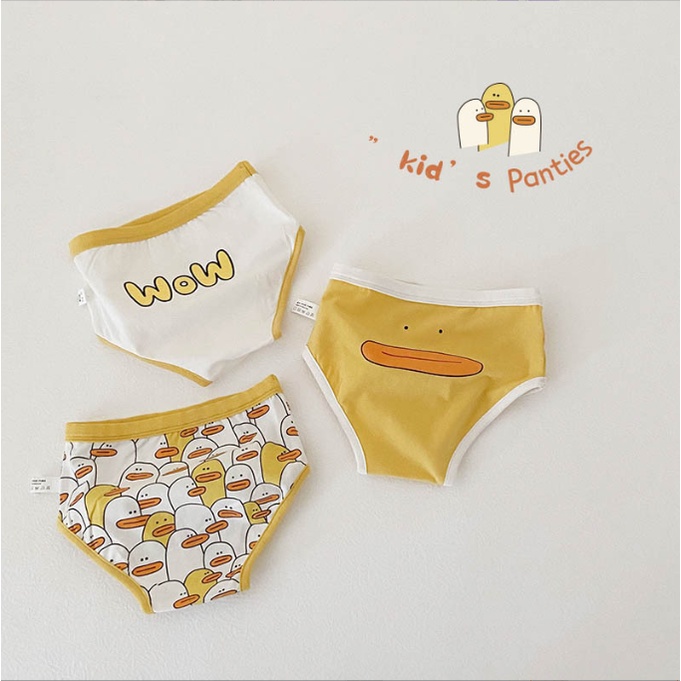Set 3 quần chip/boxer cotton họa tiết thú cưng cho bé Q888 [Đọc kỹ phần mô tả]