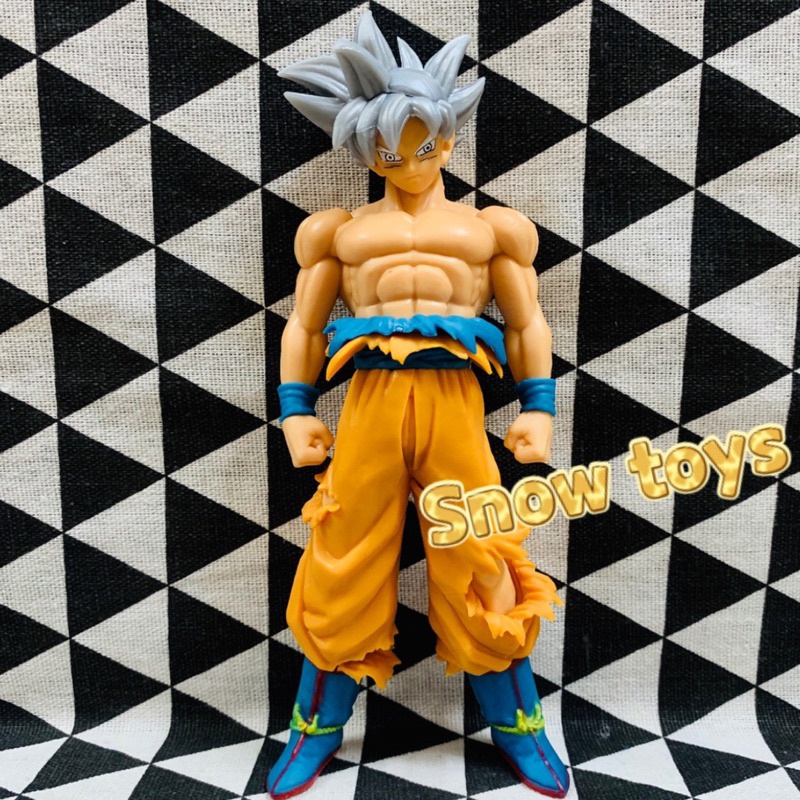 Mô hình Dragon Ball Super - Mô hình Son Goku Songoku Ultra Instinct UI Bản năng vô cực - Goku tóc bạc - Cao 18cm