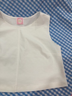 Croptop linen trắng sát nách