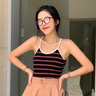 [EIGHTYK] Áo Yếm Hai Dây Croptop Kẻ Sọc