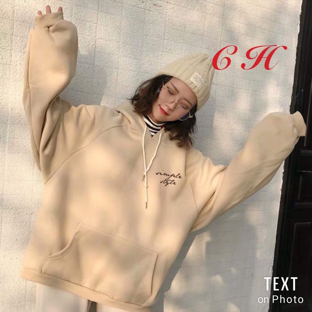 Áo hoodie chữ kí Simple form đại COH1019