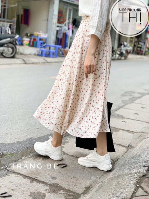 Chân váy hoa nhí - chân váy vintage (hàng sẵn) | BigBuy360 - bigbuy360.vn