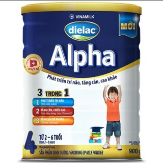 [Mua 6 lon có quà] Sữa bột Dielac Alpha 4/900g