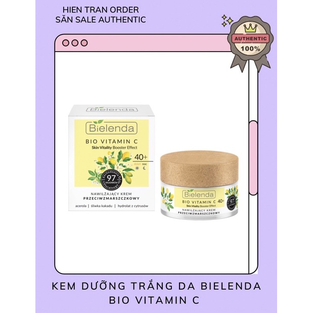 Kem dưỡng+serum trẻ hoá, làm sáng da Bielenda vitamin C - Săn sale, đủ Bill