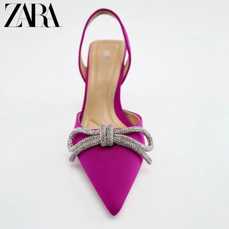 Sandal zara nơ đá