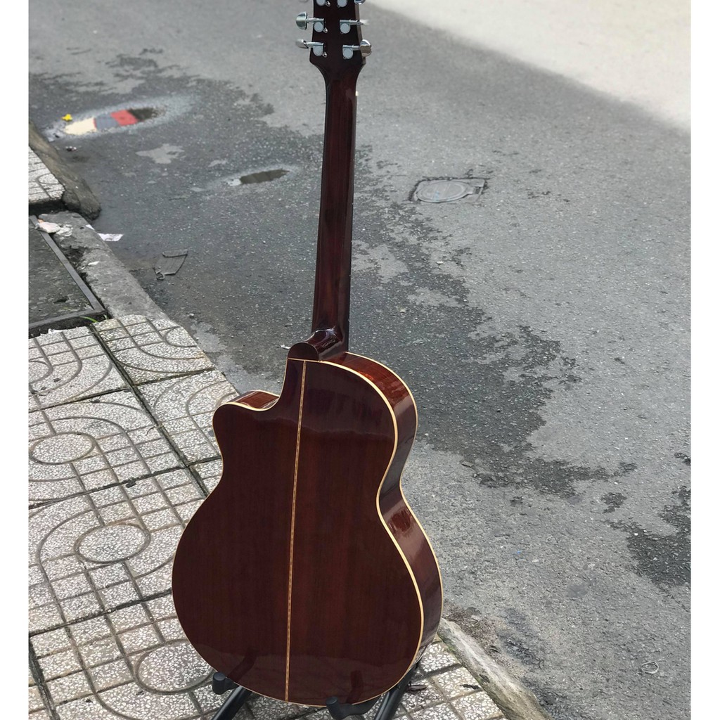 ĐÀN GUITAR ACOUSTIC GỖ HỒNG ĐÀO NGUYÊN TẤM CÓ TY SVA3