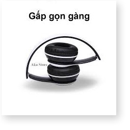 Tai nghe chụp tai cao cấp có khe thẻ nhớ Bluetooth P47 (Trắng) kèm cáp sạc | BigBuy360 - bigbuy360.vn