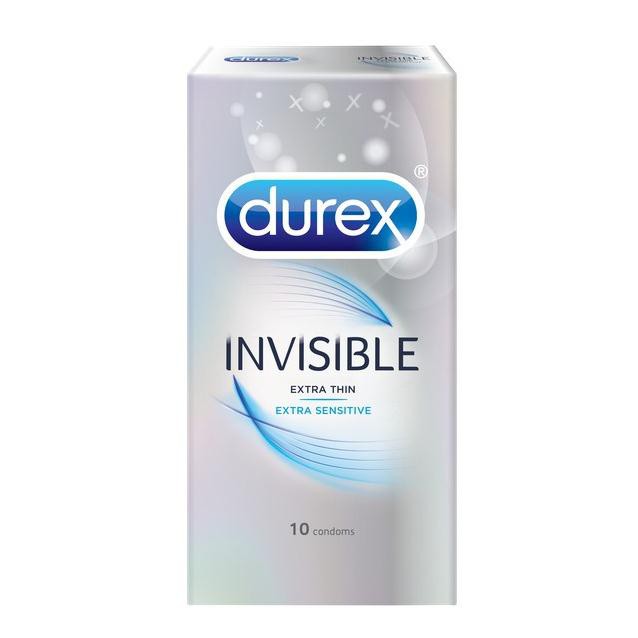 [Sale Kịch Sàn] - Bộ 2 Hộp Bao Cao Su Durex Invisible (10 Cái/Hộp) + Tặng 1 Hộp Bao Cao Su Kingtex (12 Cái/Hộp).