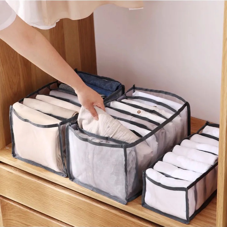 Hộp Đựng Vớ / Đồ Lót Nhiều Ngăn Tiện Lợi Cho Gia Đình