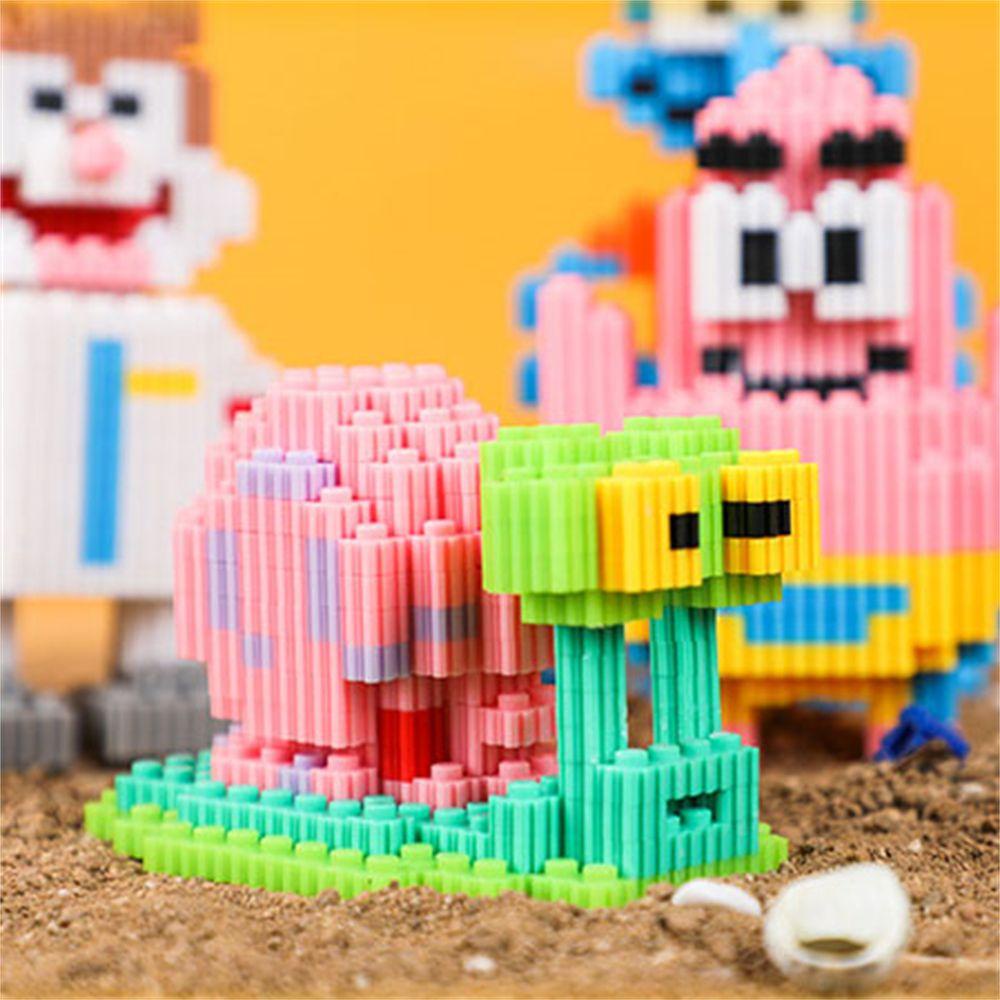 Bộ Đồ Chơi Lắp Ráp Khối Xây Dựng Hình Spongebob REBUY1 DIY Dành Cho Trẻ Em
