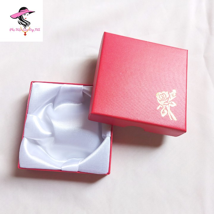 Hộp Đựng Vòng Tay - Hộp Giấy Đỏ Đựng Vòng Tay Phong Thủy - Vòng Trầm