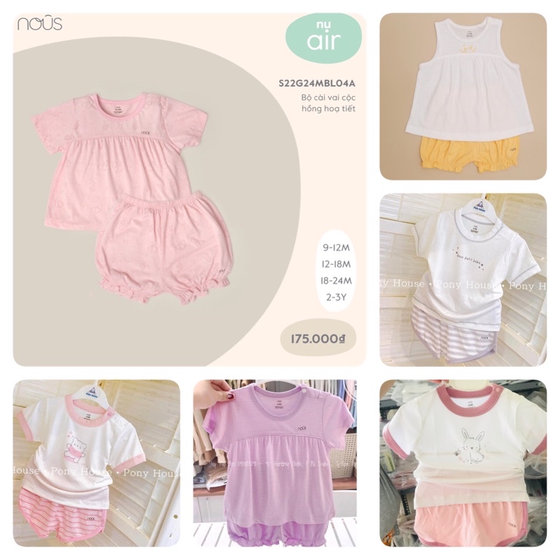 bộ Cộc tay bé từ 3-6 tháng đến 18/24 tháng chất mát mềm