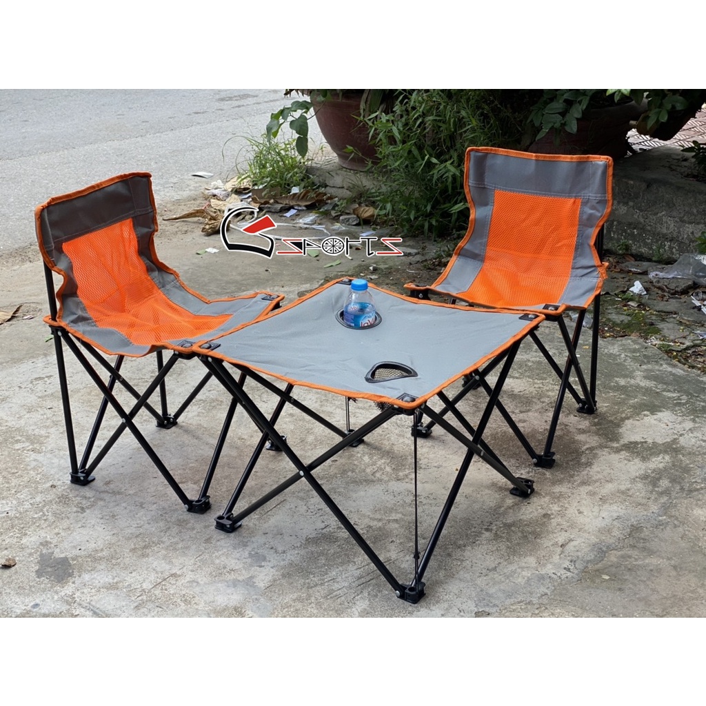 Bộ bàn ghế gấp gọn dã ngoại chính hãng Desert Fox (ảnh thật)