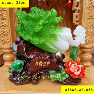 Bắp cải phong thủy ngang 27cm