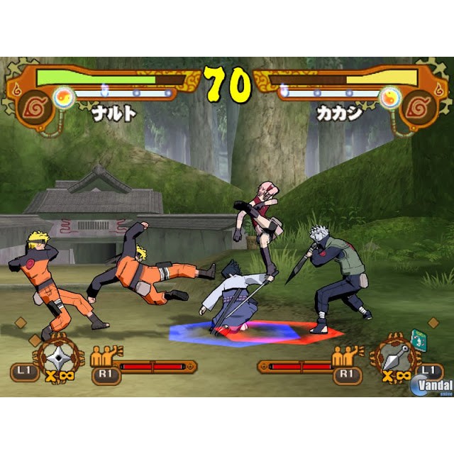 Đĩa Dvd Game Ps2 Naruto Shippuden Ultimate Ninja 5 + Dvd