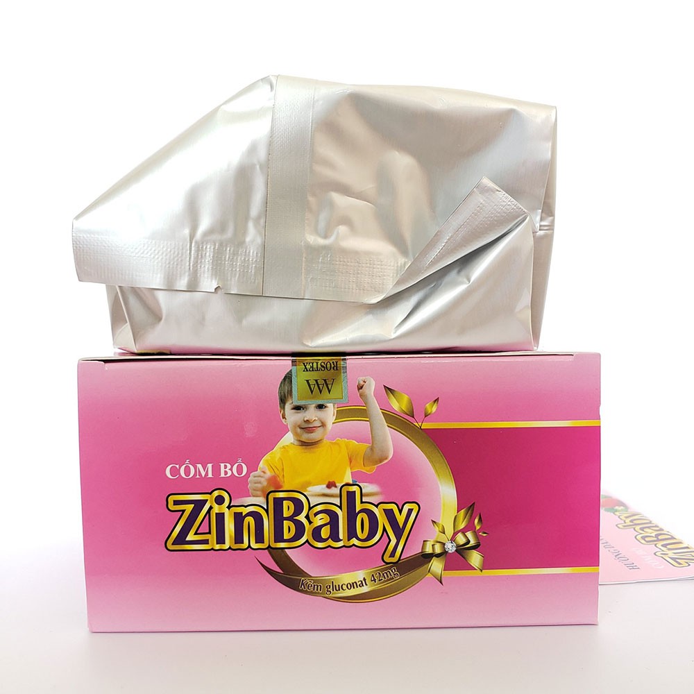 Cốm Bổ ZinBaby cho trẻ biếng ăn, ăn kém, suy dinh dưỡng chậm lớn, hay ốm do sức đề kháng kém hộp 25 gói