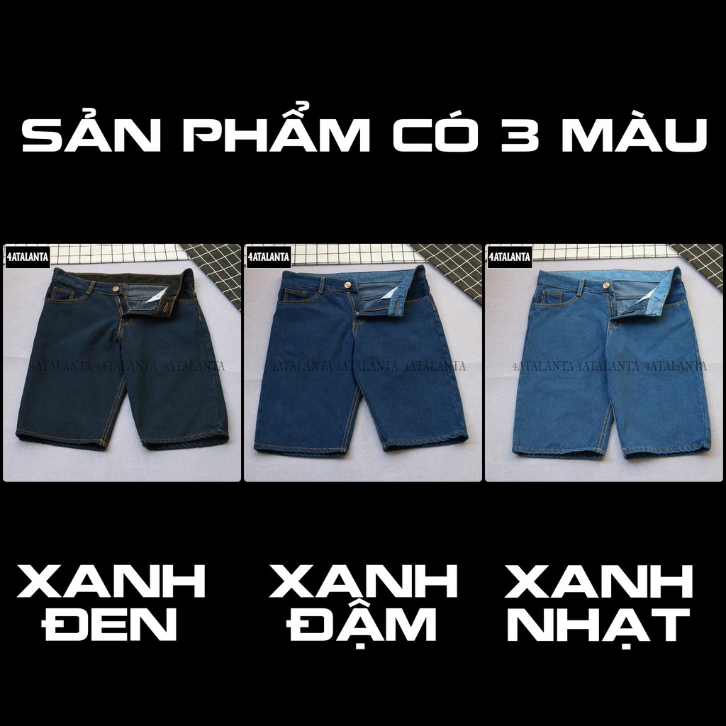 Quần short jean nam 4ATALANTA vải dày đẹp – 4AT - QSJ - 161