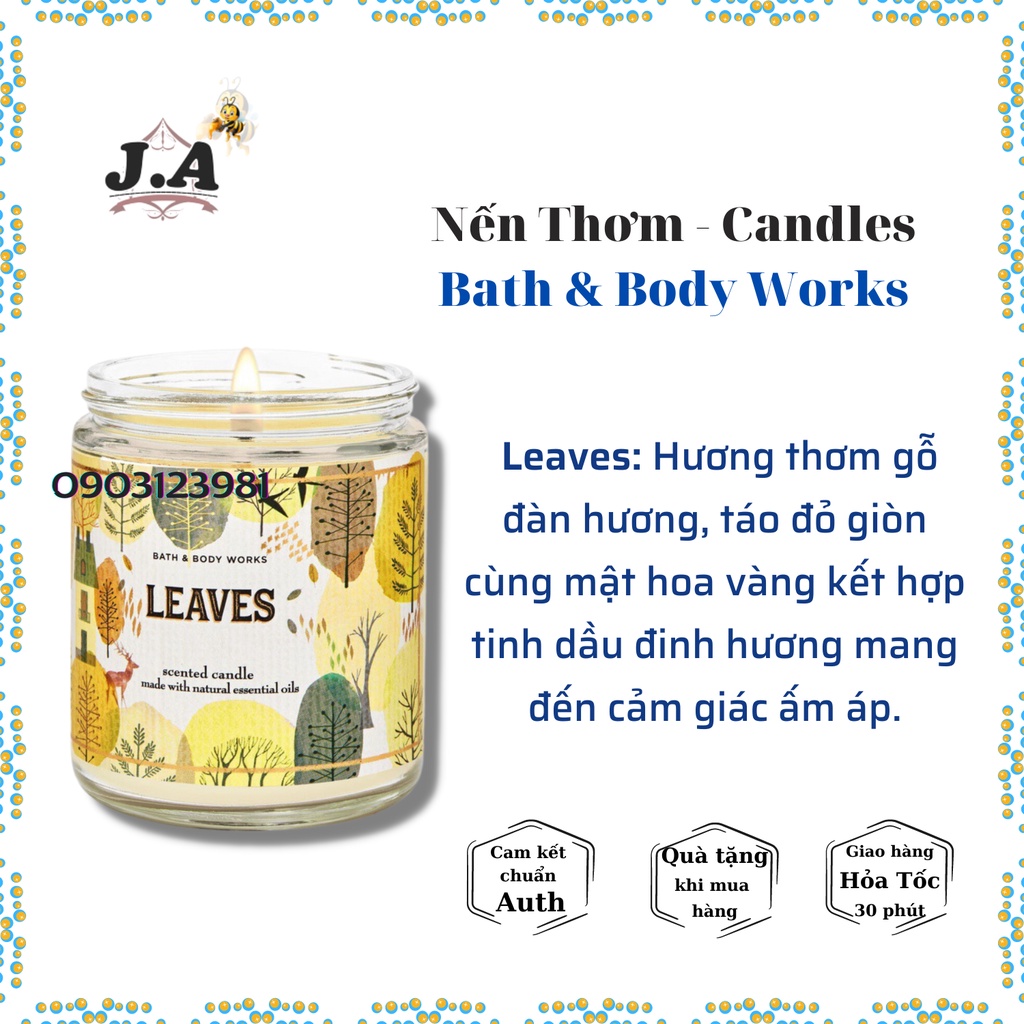 Nến Thơm 1 Bấc Bath & Body Works - Hot Collection Candles Bath and Body Works 198g