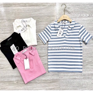 ÁO POLO BASIC CỔ V STRADIVARIUS A073