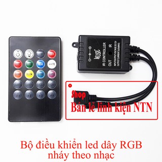 Bộ điều khiển đèn led dây RGB nháy theo nhạc