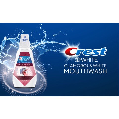 Nước súc miệng Crest không cồn Crest Pro Health Advanced Multi Protection/ Glamorous White 1000ML