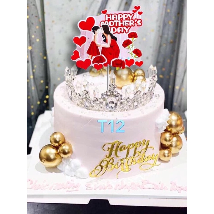 Phụ kiện bánh bánh 10 thẻ giấy trang trí bánh sinh nhật (1 sét 10 thẻ )