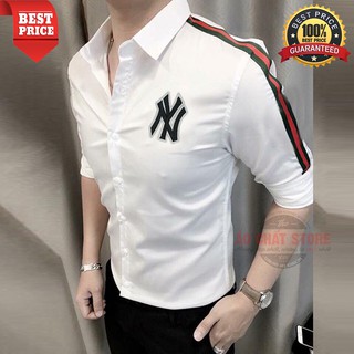 Áo sơ mi nam tay dài new york ny cực phong cách | sơ mi ny đẹp