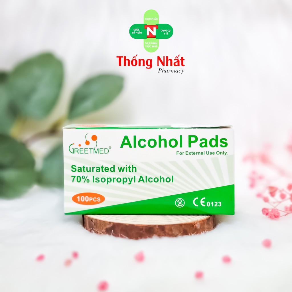 [CHÍNH HÃNG] - CỒN MIẾNG ALCOHOL PADS HỘP 100 GÓI