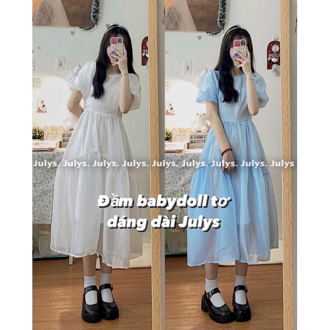 Đầm babydoll voan tơ dáng dài Julys (ảnh THẬT kèm video)