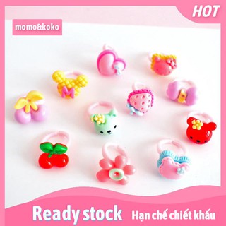 Nhẫn Đeo Ngón Tay Nhựa Resin Thiết Kế Hoạt Hình Dễ Thương Dành Cho Bé