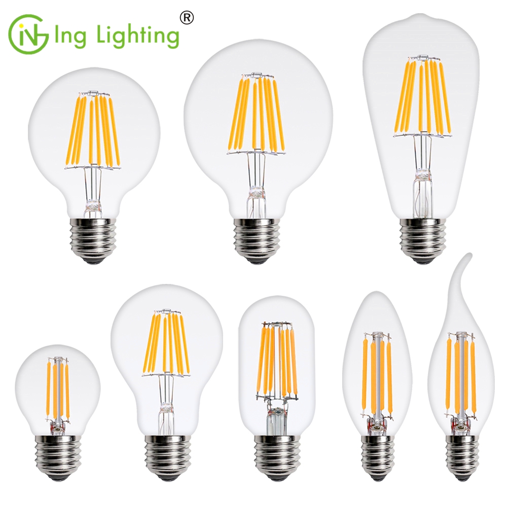 Bóng Đèn Dây Tóc E27 E14 4w 6w 8w 220v