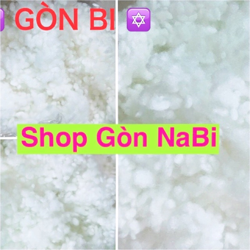 Bông Gòn bi loại tốt mềm trắng nhồi gối khách sạn,gia đình,em bé,người già,gấu bông,đồ chơi bằng len