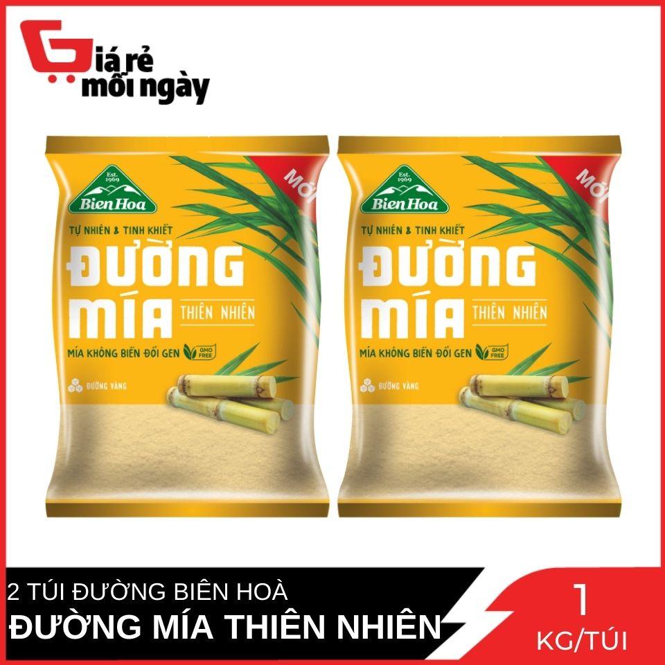 Combo 2 Gói Đường Mía Thiên Nhiên Đường Biên Hòa Gói 1kg x2